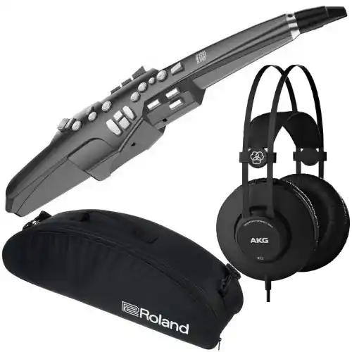 Roland AE10G Aerophone Graphite Black con cuffia Akai K52 Sound Reload Prezzo Di Fabbrica