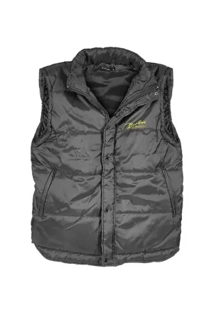 Giubbino smanicato, taglia XXL, colore nero, scritta in giallo – Boston Occasione