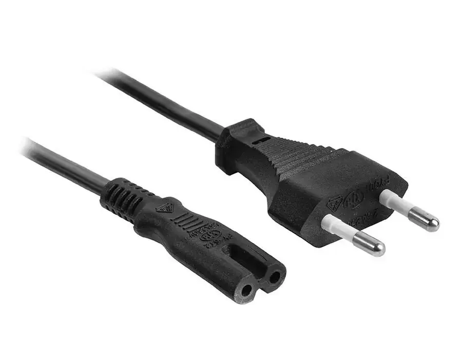 Cavo di alimentazione, Euro – IEC-320-C7, 2 x 0.75mm, 5,00m, nero – Boston Bestseller
