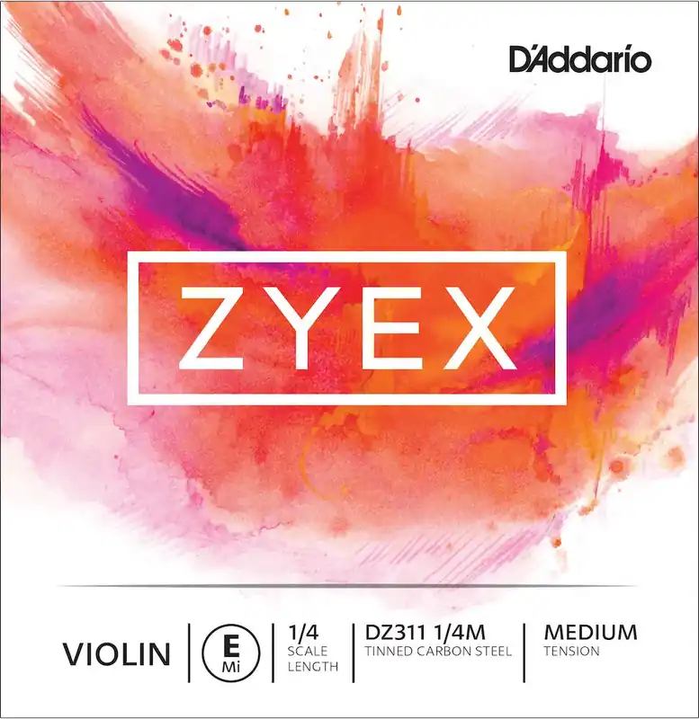 Saldi Corda singola MI D’Addario Zyex per violino, scala 1/4, tensione media – Zyex