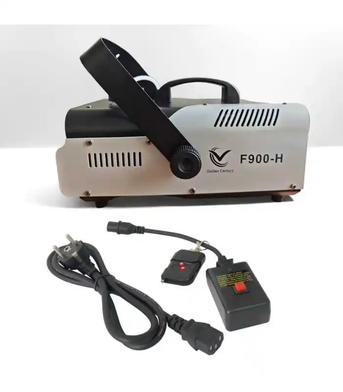 Economico GOLDEN CENTURY F900 MACCHINA DEL FUMO 900 WATT CONTROLLO MANUALE E WIRELESS TELECOMANDO CAPACITA‘ 1 LITRO