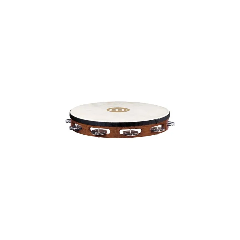 Meinl Meinl TAH1AB Tamburello in legno con una fila di piattini nichelati, pelle naturale TAH1AB 840553060652 Prezzo Scontato