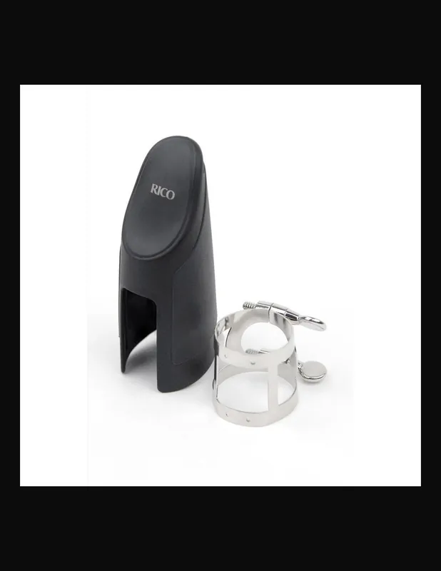 Rico HEC1S H-Ligature & Cap Clarinetto Piccolo Eb Silver Plated Nuovo Arrivo